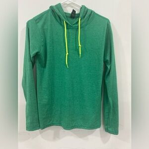 Anvil Green Hooded Sweatshirt size M